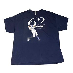 Aaron Judge Commemorative “62” Home-run Season T-Shirt: 4XL: New York Yankees